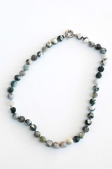 AGATE STONE BEAD NECKLACE